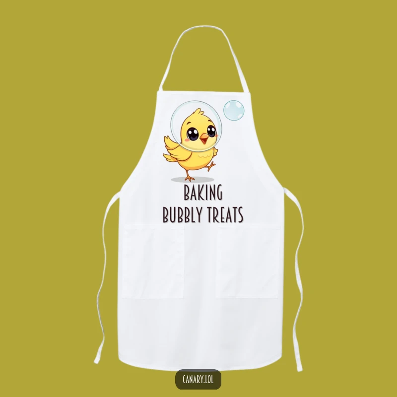Funny Joyful Canary Bird Apron - Kitchen Funny Gift for Cheerful Cooking
