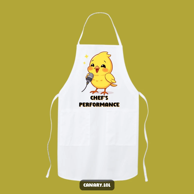 Funny Canary Rockstar Chef Apron: Cook with Stage Presence and Humor