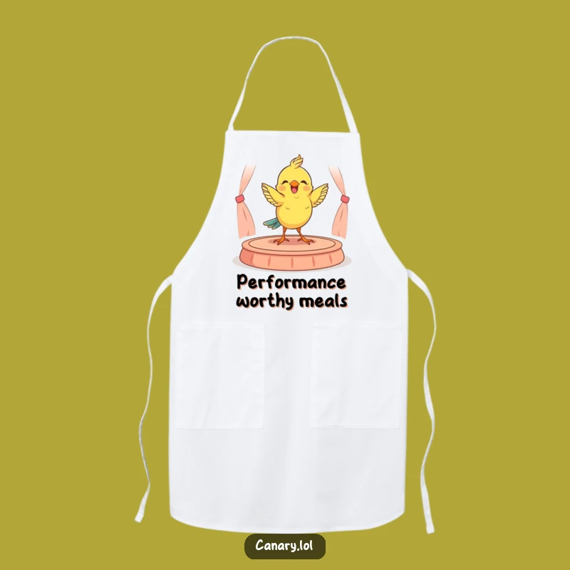 Funny Canary Dancer Apron: Kitchen Performance Fun Gift