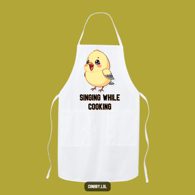 Funny Singing Canary Bird Apron: Cook to Your Own Tune