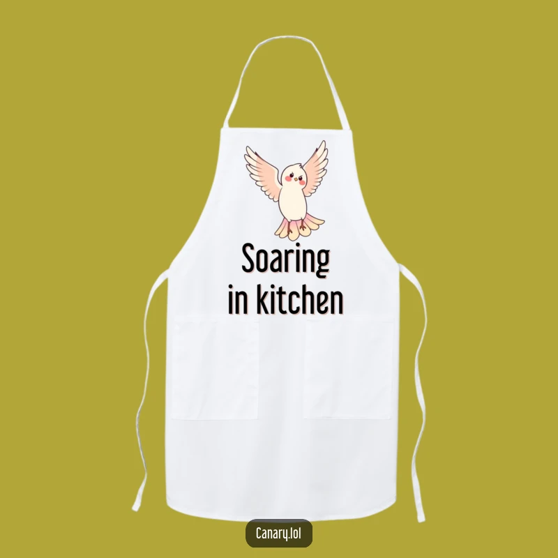 Funny Pirouetting Bird Apron: Chef's Dancer Aviary Kitchen Wear, Perfect Funny Gift