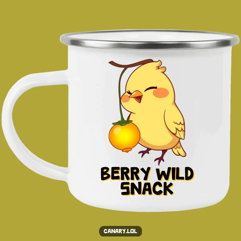 Funny Mischievous Canary Bird Camping Mug - Durable Funny Gift for Outdoors