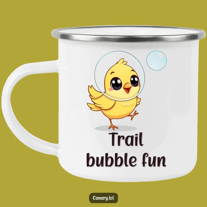 Funny Joyful Canary Bird Camping Mug - Durable Funny Gift for Happy Campers