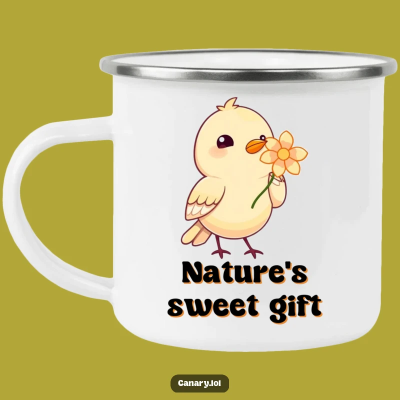 Funny Bird Nature Mug - Enjoy Coffee with Floral Charm!