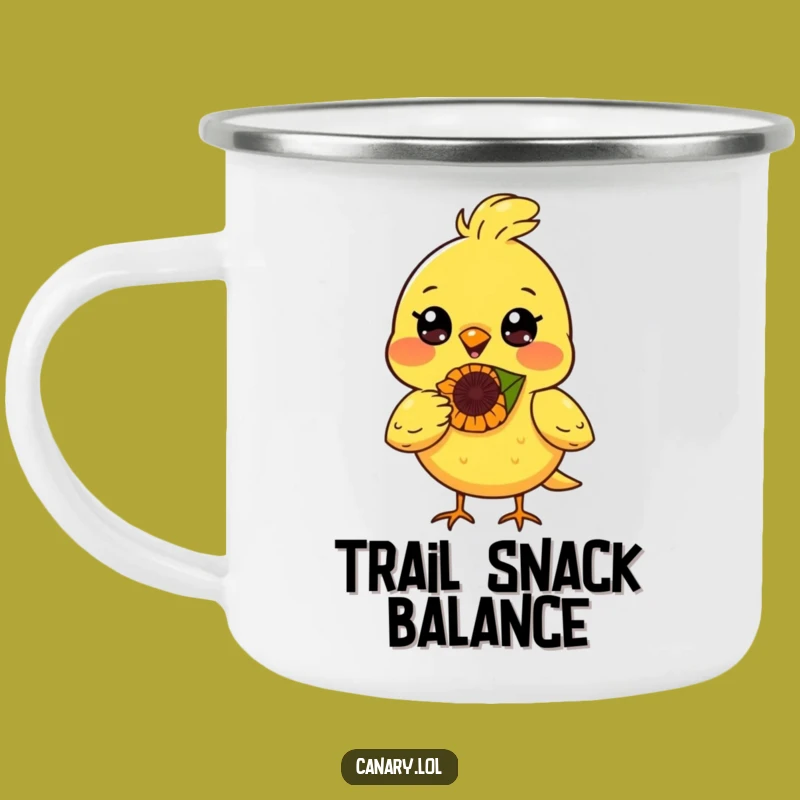 Funny Happy Canary Bird Camping Mug - Durable Funny Gift for Sunny Adventures