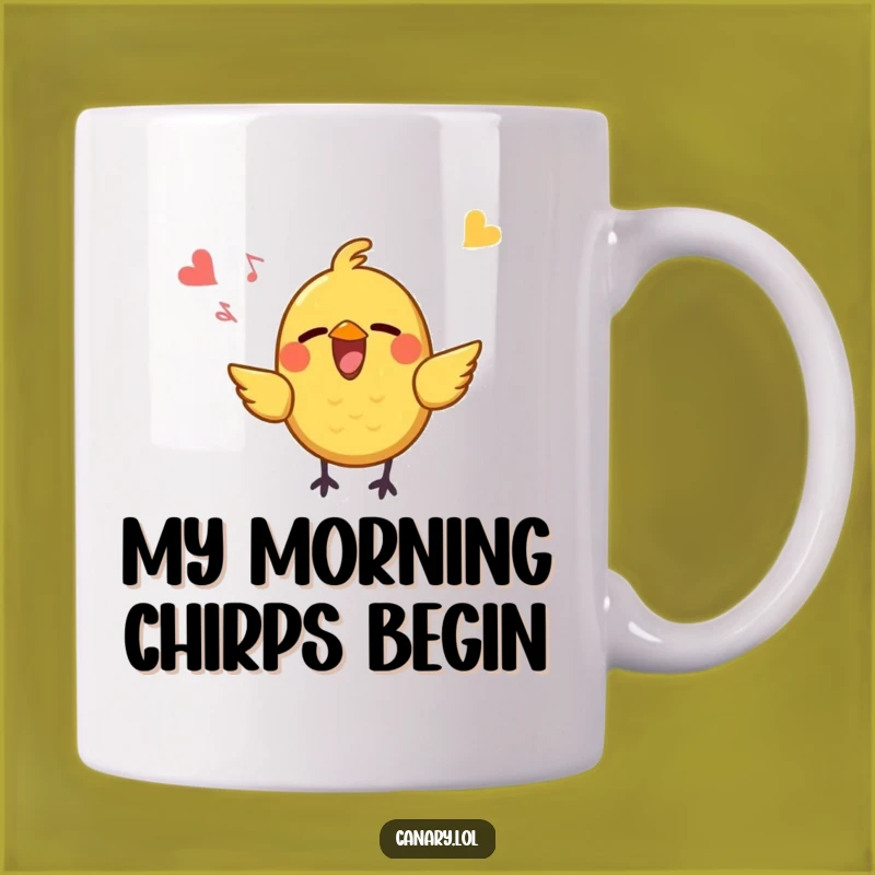 Funny Mug: Happy Singer - The Joyful Funny Gift for Music Lovers & Bird Fans!