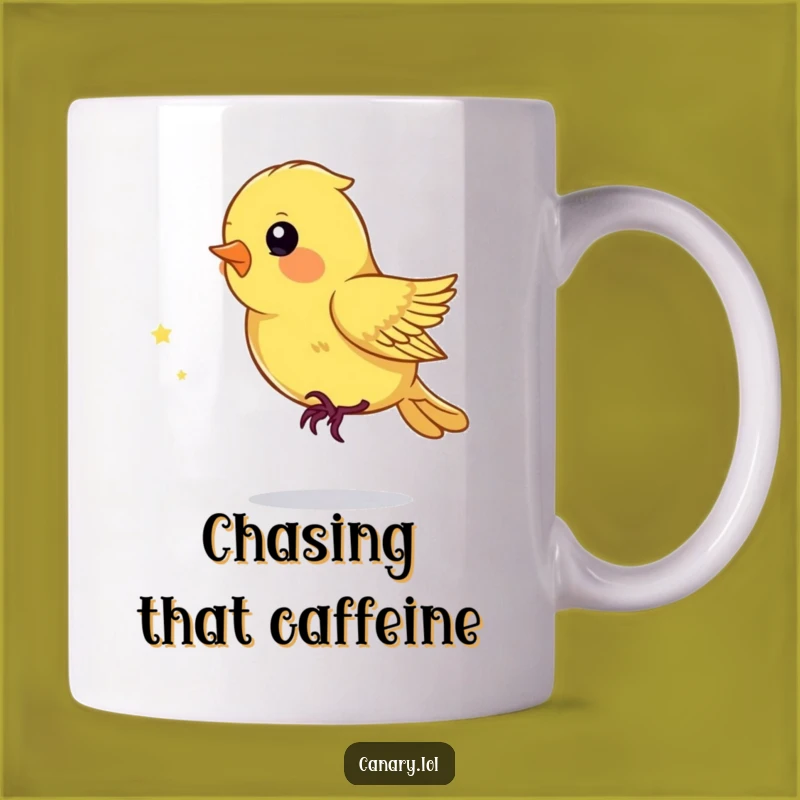 Funny Playful Canary Mug - Amusing Funny Gift for Easily Amused