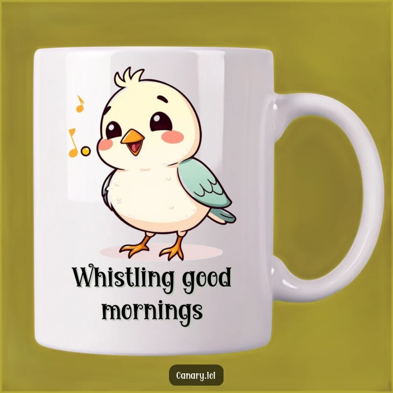 Funny Whistling Bird Mug: Jaunty Tune, Perfect Humorous Gift