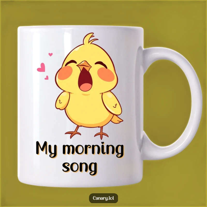 Funny Singing Canary Mug: Hilarious Gift for Music Lovers & Bird Fans