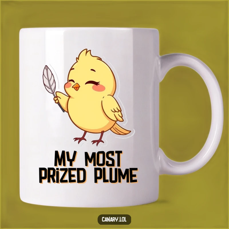 Funny Canary Winking Mug - Charming Feather & Wink Gift