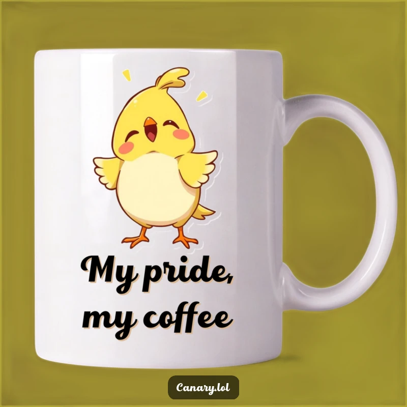 Funny Proud Canary Chirp Mug - Celebrate Small Victories with Humor