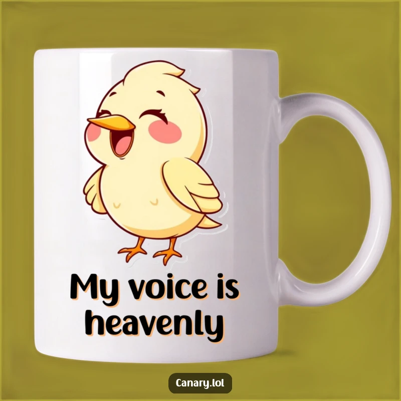 Funny Kawaii Canary Singing High Note Mug: The Perfect Gift for Bird Lovers
