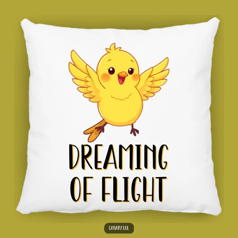 Funny Kawaii Canary Pillow: Playful Fluttering Bird Comfort for Cozy Fun!