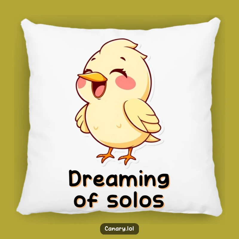 Funny Kawaii Canary Singing Pillow: Cozy High Note Comfort