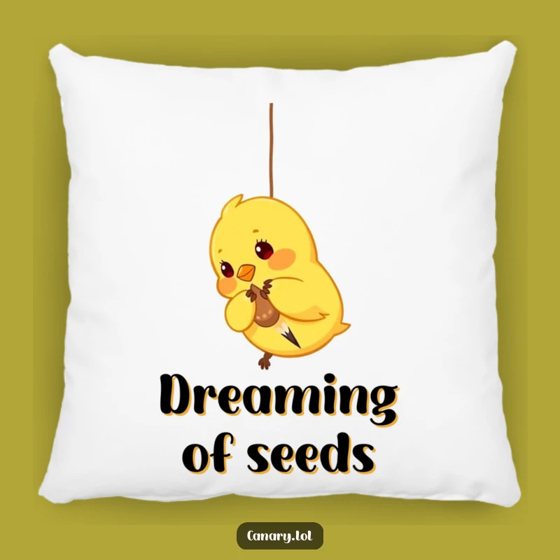 Funny Pecking Canary Pillow - Cozy Comfort for Playful Decor
