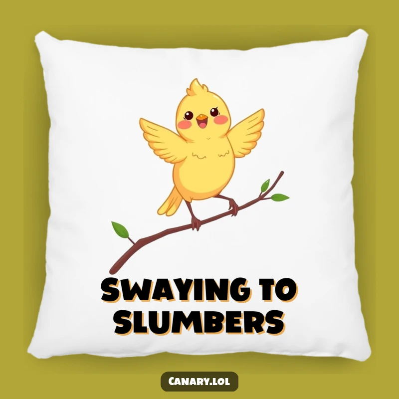 Comfy Funny Dancing Canary Pillow: Soft Cheer for Your Couch
