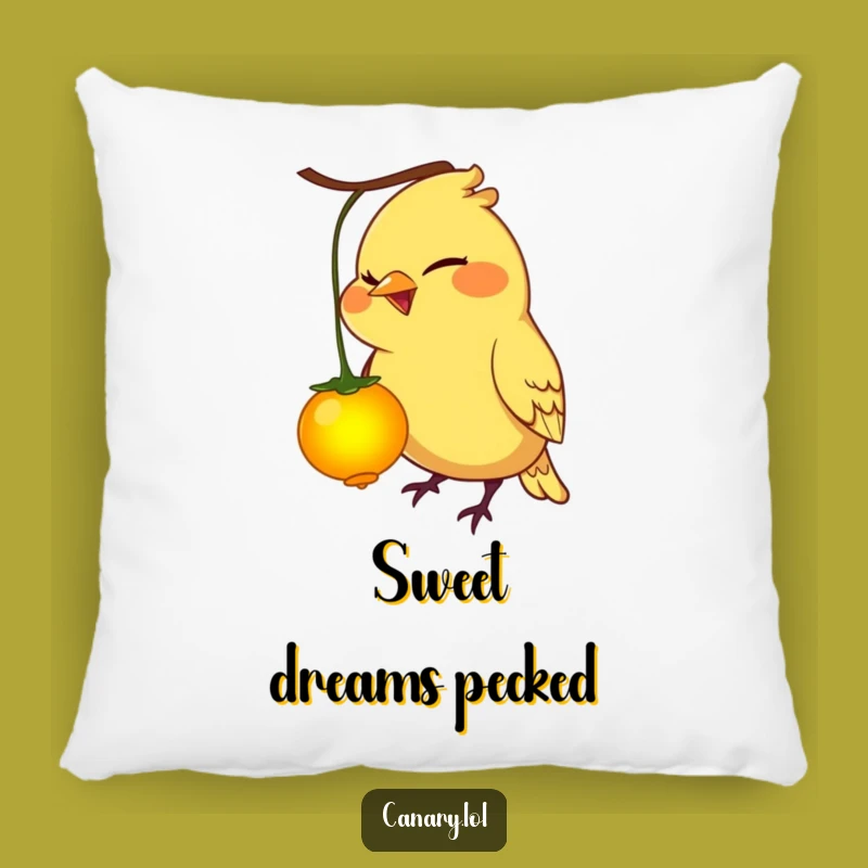 Funny Mischievous Canary Bird Pillow - Soft Funny Gift for Cozy laughs