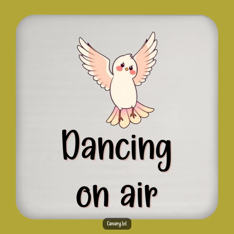 Funny Pirouetting Bird Coaster: Dancer Aviary Drink Protector, Perfect Funny Gift