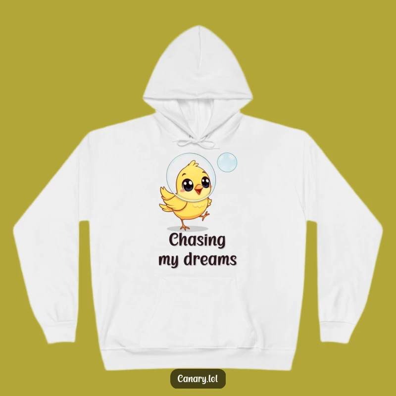 Funny Joyful Canary Bird Hoodie - Cozy Funny Gift for Happy Vibes