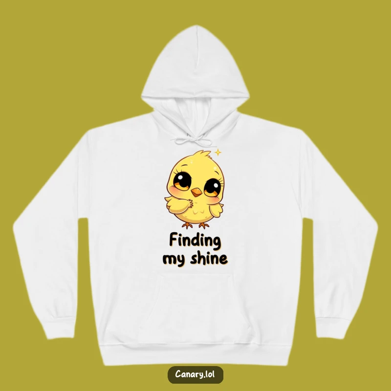 Funny Bright-Eyed Canary Hoodie - Cozy Up with Sparkling Comfort