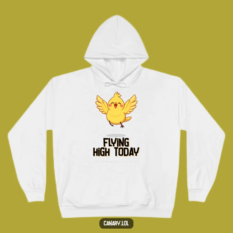 Funny Joyful Leap Canary Bird Hoodie: Cozy Up to Adventure