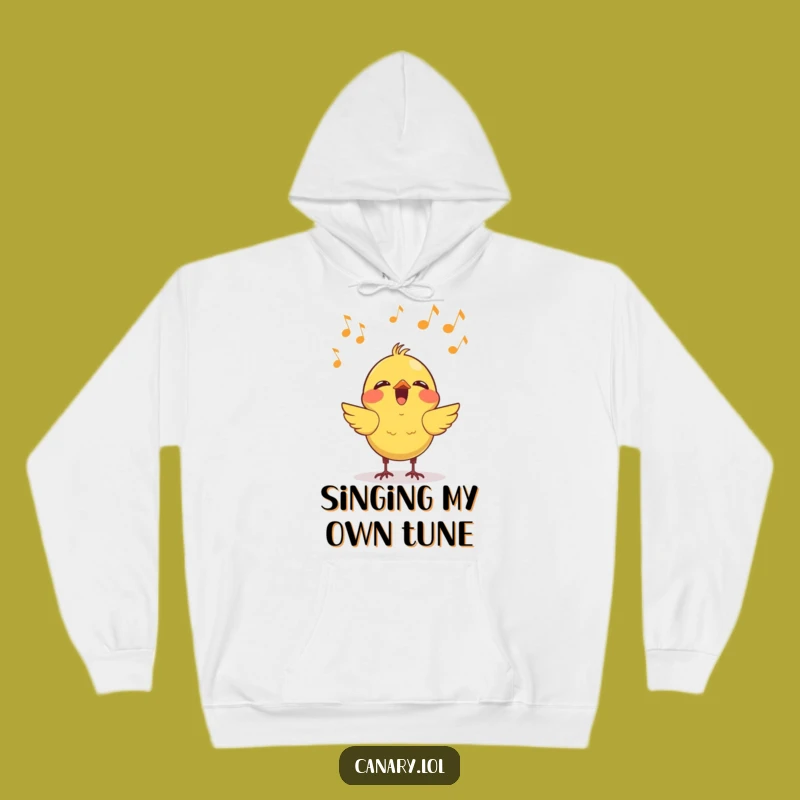 Funny Kawaii Canary Singing Hoodie - Cozy Comfort with a Cheerful Musical Tune