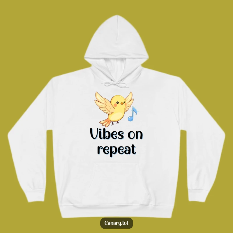 Funny Musical Canary Hoodie: Cozy Bird Singing Apparel Gift