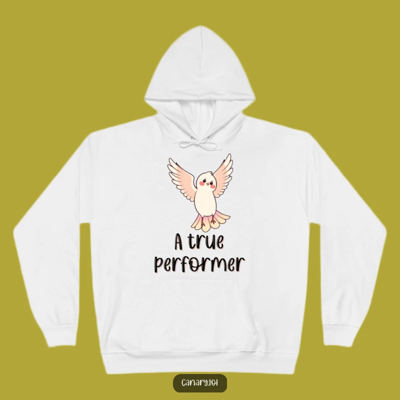Funny Pirouetting Bird Hoodie: Cozy Dancer Aviary Wear, Ideal Funny Gift