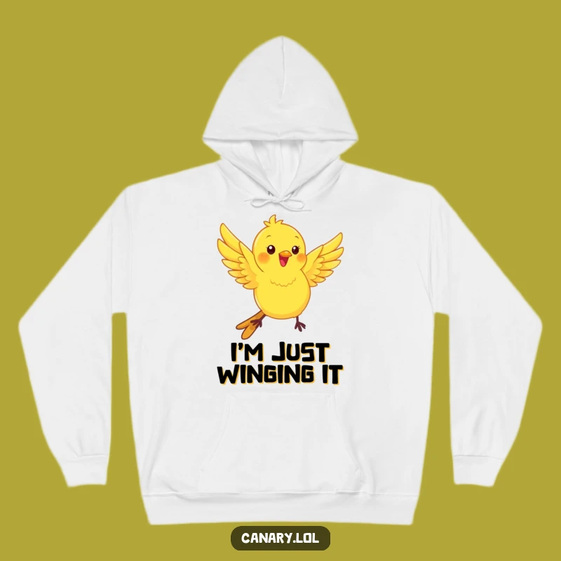 Funny Kawaii Canary Hoodie: Cozy Playful Fluttering Bird Wear for Lively Moments!
