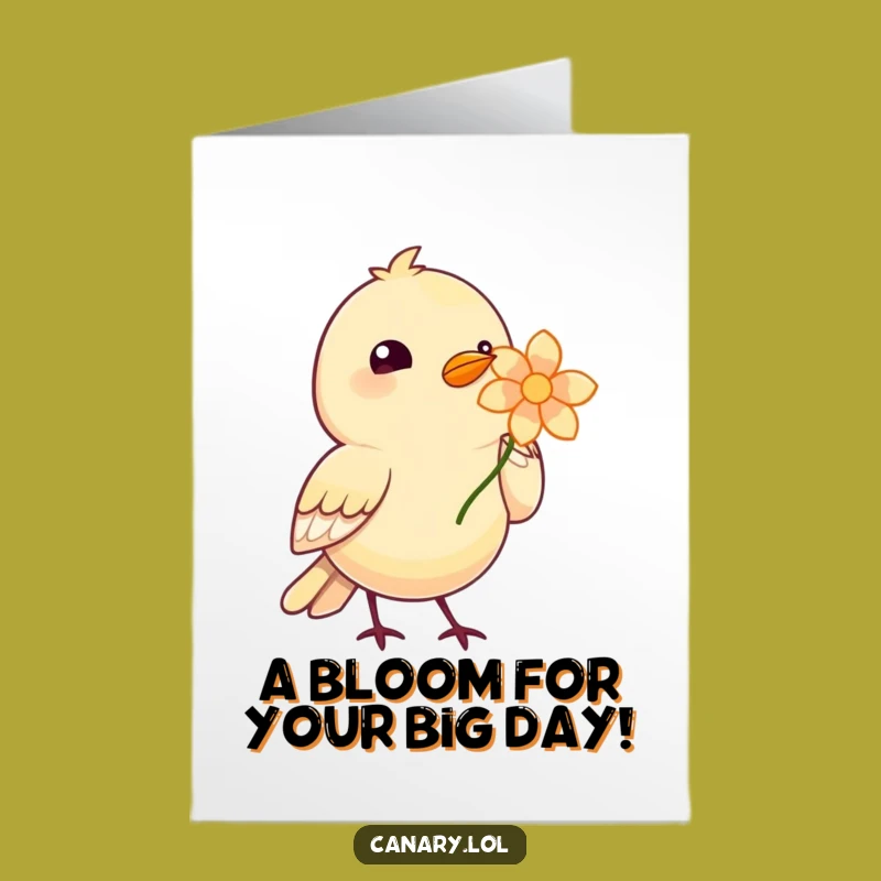 Free Printable Birthday Card: Bird's Floral Gift - DIY Downloadable Greeting