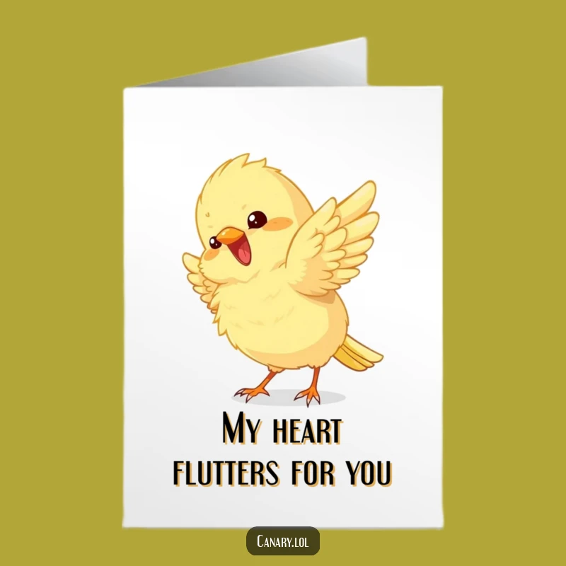 Free Printable Thank You Card: Excited Canary Flutter, Amusing Downloadable Gift