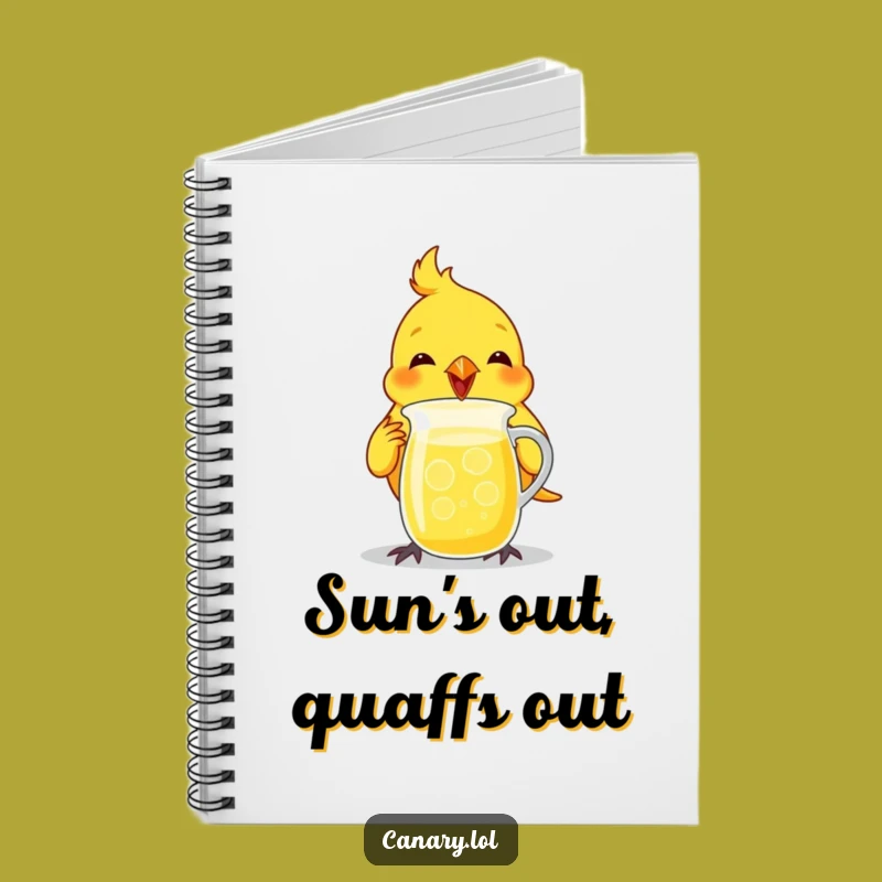 Funny Canary Lemonade Notebook - Journal Your Refreshing Ideas