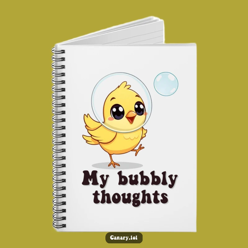Funny Joyful Canary Bird Notebook - Cute Funny Gift for Happy Notes