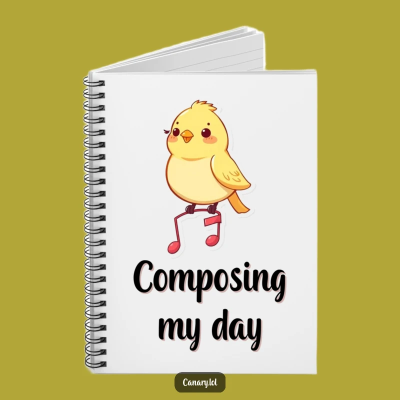 Funny Musical Canary Notebook: Compose Your Thoughts with Flair