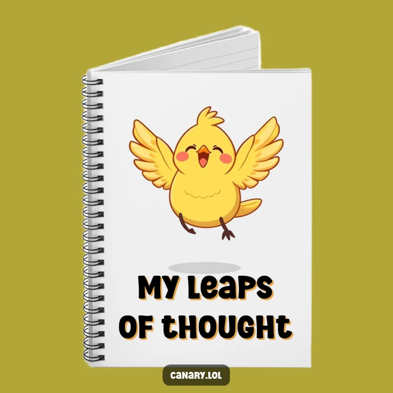 Funny Joyful Leap Canary Bird Notebook: Plan Your Next Adventure