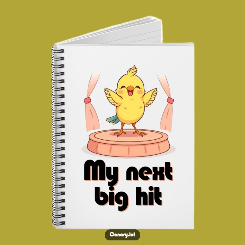 Funny Canary Dancer Notebook: Journal Your Performances Gift