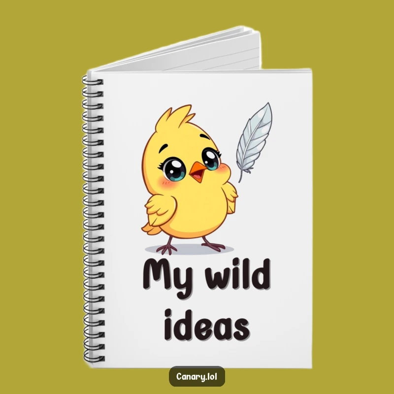 Funny Astonished Canary Notebook: Jot Down Your Surprises
