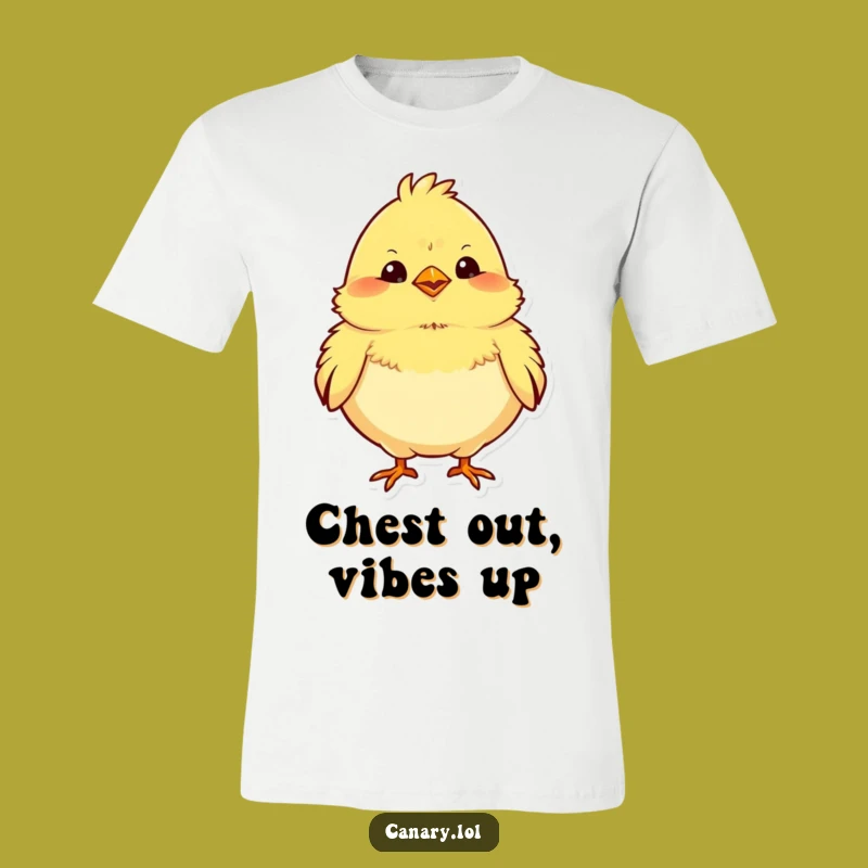 Funny Chubby Canary T-Shirt - 'Proud' Bird Graphic Tee