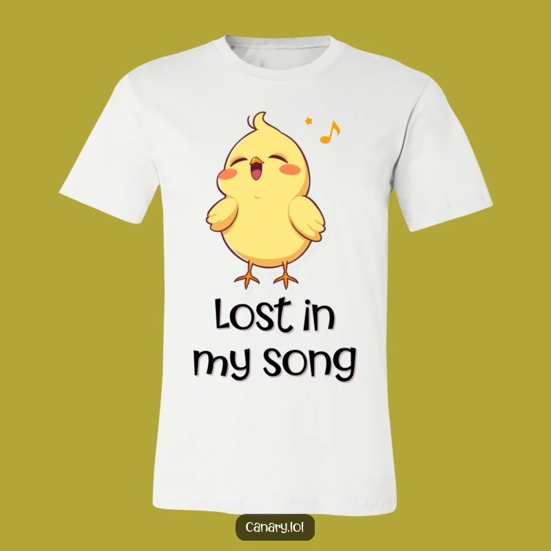 Funny Happy Canary T-Shirt: Joyful Singing Bird, Perfect Comedic Gift for Bird Fans