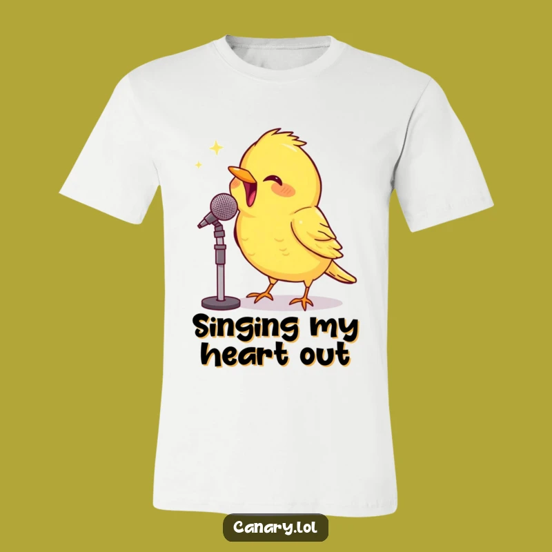 Funny Canary Song T-Shirt: Beaming Performer, Hilarious Gift