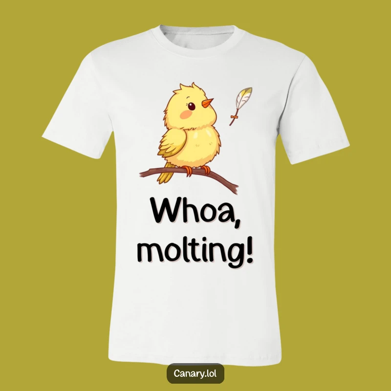 Funny Canary Bird T-Shirt: Adorable Surprise Feather Moment, Perfect Graphic Tee for Laughs
