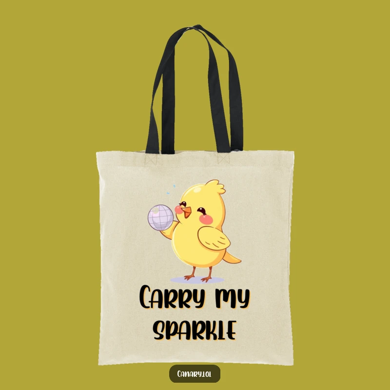 Funny Canary Disco Tote Bag: Carry the Party! A Practical Funny Gift.