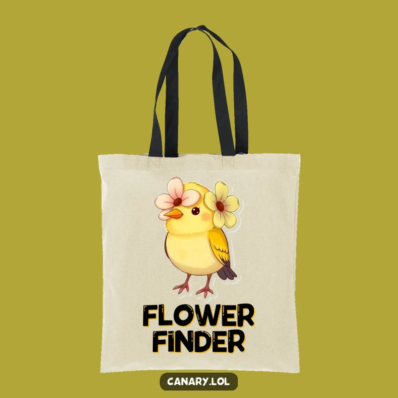 Funny Canary Flower Hat Tote Bag: Carry Smiles in Style