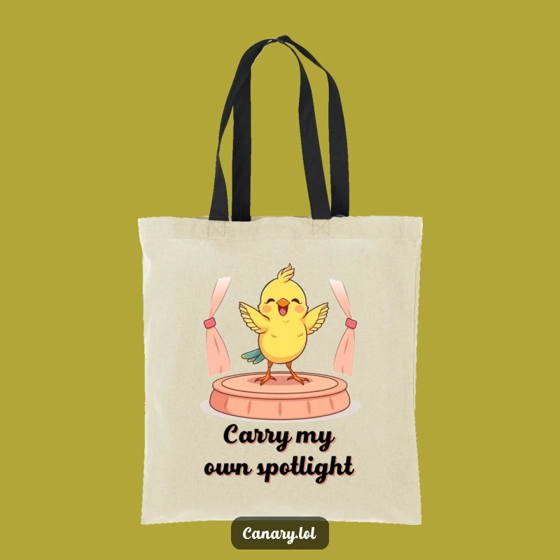 Funny Canary Dancer Tote Bag: Carry Your Performance Gift