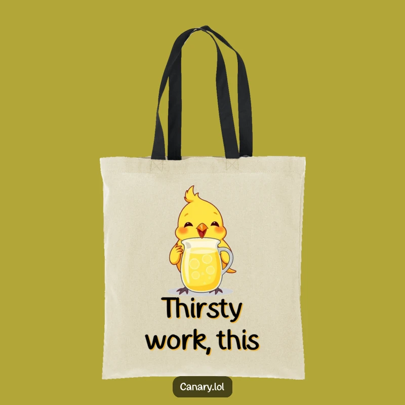 Funny Canary Lemonade Tote Bag - Carry Your Refreshment & Humor