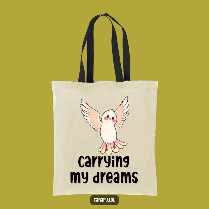 Funny Pirouetting Bird Tote Bag: Stylish Dancer Aviary Carryall, Great Funny Gift