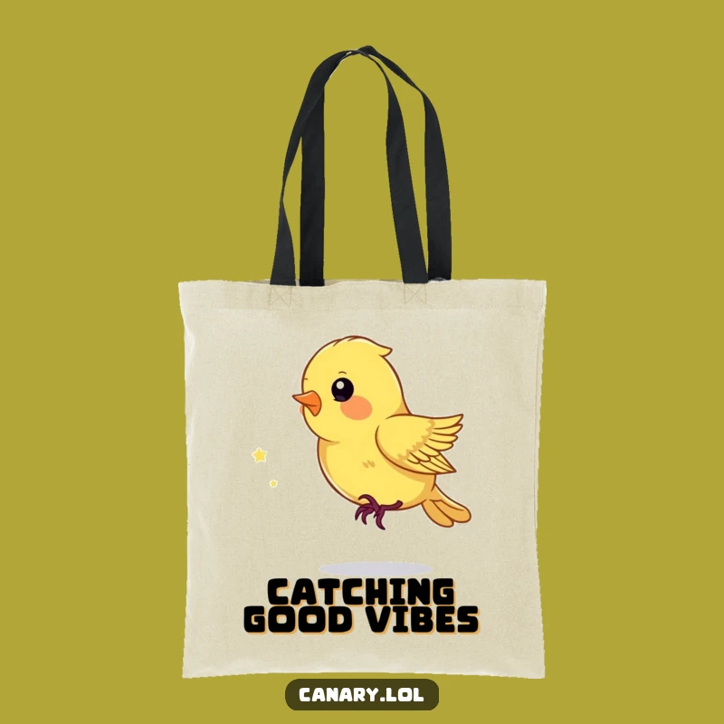 Funny Playful Canary Tote Bag - Charming Funny Gift for Everyday Play